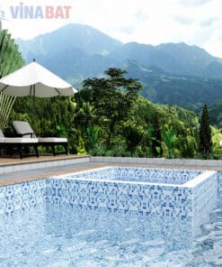 Gạch ốp lát bể bơi Đồng Tâm 20×20 màu nâu hình sò ốc 2020MARINA001 10