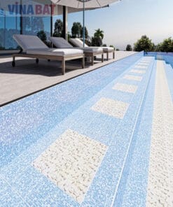 Gạch ốp lát bể bơi Đồng Tâm 20×20 màu nâu hình sò ốc 2020MARINA001 9