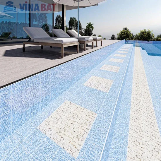 Gạch ốp lát bể bơi Đồng Tâm 20×20 màu xanh dương 2020MARINA004 3