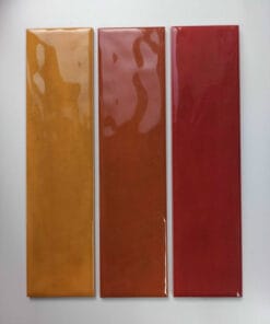 Gạch thẻ trang trí 75x300mm lượn sóng màu cam M7532P10C 3