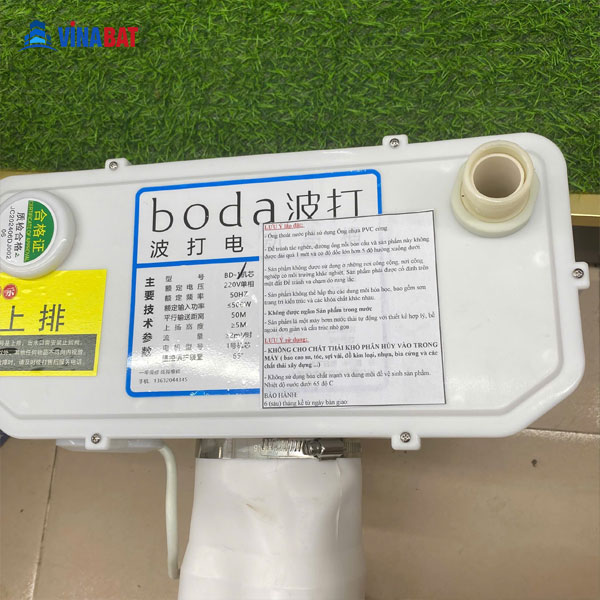 Máy xử lý chất thải bồn cầu thoát ngang BODA BD-2 7