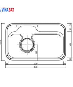 Chậu rửa bát Hàn Quốc ECOFA DJUS840 2 bvkt-chau-rua-bat-ecofa-djus840