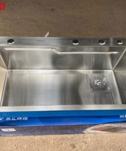 Chậu rửa bát đúc 1 hố Kamanda 78x46cm inox304 3