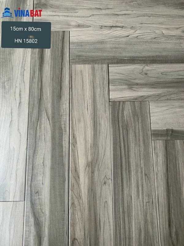 Gạch giả gỗ Trung Quốc 15x80 HN15802 1