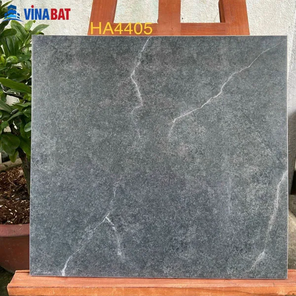 Gạch bông giả cổ 40x40cm granit HA4405 màu ghi vân đá 1