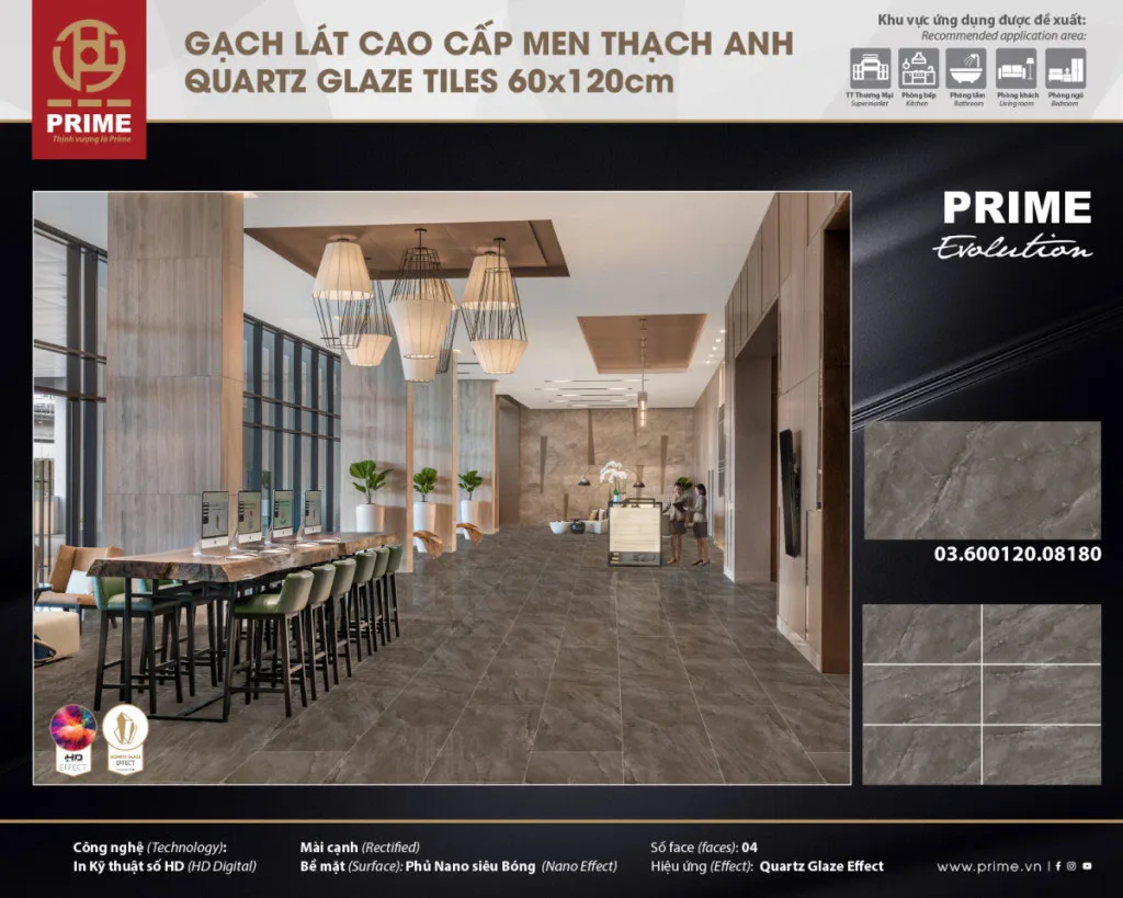 Gạch ốp lát PRIME 60x120cm 8180 vân đá màu ghi 6 gach-op-lat-prime-60x120-8180