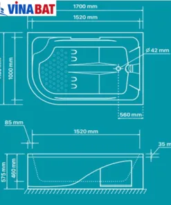 Bồn tắm góc AMAZON TP-6046 4