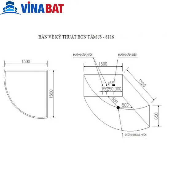 Bồn tắm massage Govern JS-8116 (có sục khí) 3