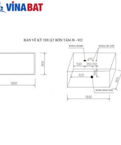Bồn tắm massage Govern JS-922A (có sục khí) 5
