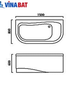 Bồn tắm massage màu Govern YKL-E56 1 Bồn tắm massage màu Govern YKL-E56 5
