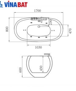 Bồn tắm massage Govern JS-6204 new (sục khí) 7