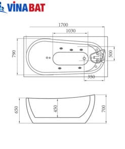 Bồn tắm massage Govern JS-6209 new (sục khí) 6