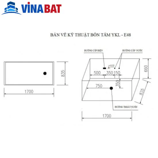Bồn tắm massage màu Govern YKL-E48 5 Bồn tắm massage màu Govern YKL-E48 8