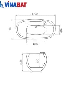 Bồn tắm nghệ thuật Govern JS-6104 new 5