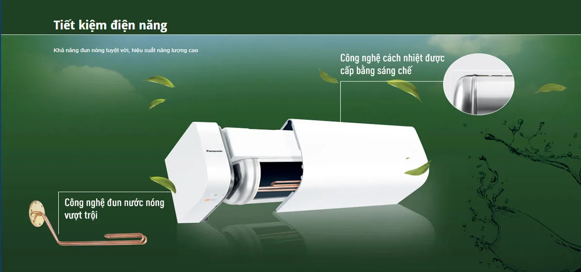 Bình nóng lạnh Panasonic DH-20HBMVW 5