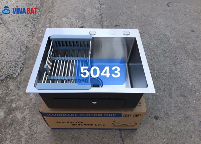 chau-rua-bat-5043 Chậu rửa bát đúc 1 hố MAIKA 5043 1