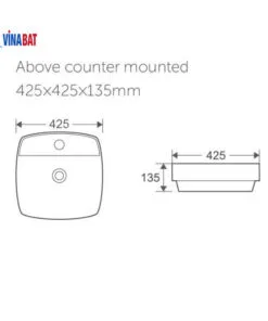 Chậu rửa mặt lavabo Riba 7259 3
