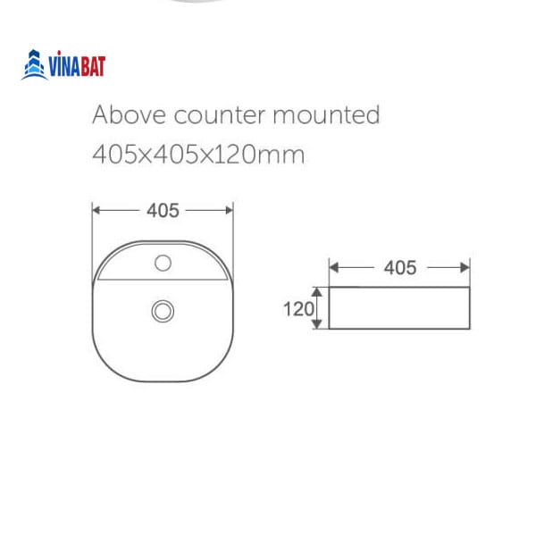 Chậu rửa mặt lavabo Riba 7260 2