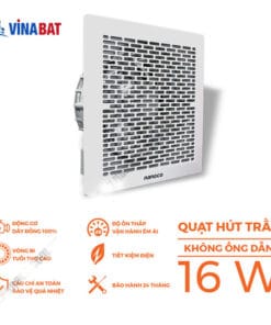 Quạt hút thông gió âm trần không ống nối gió Nanoco NCV1520 6