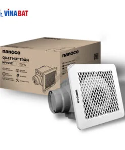 Quạt hút thông gió âm trần lồng sóc Nanoco NFV2521 4 quat-thong-gio-am-tran-nanoco-NFV2521