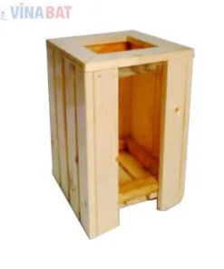 Hộp-lá-gỗ-sơn-bóng-chịu-nước,-chân-có-vít-inox