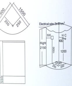 Phòng xông hơi ướt massage LaiWen W-6015 1 LaiWen-W-6015-1