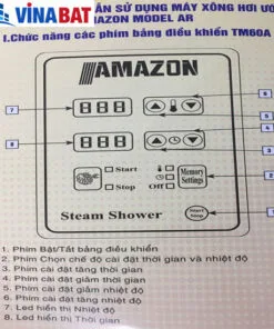 Máy xông hơi ướt Amazon AR-120 kw Van xả cơ 2 Máy xông hơi ướt Amazon AR-120 kw Van xả cơ 6