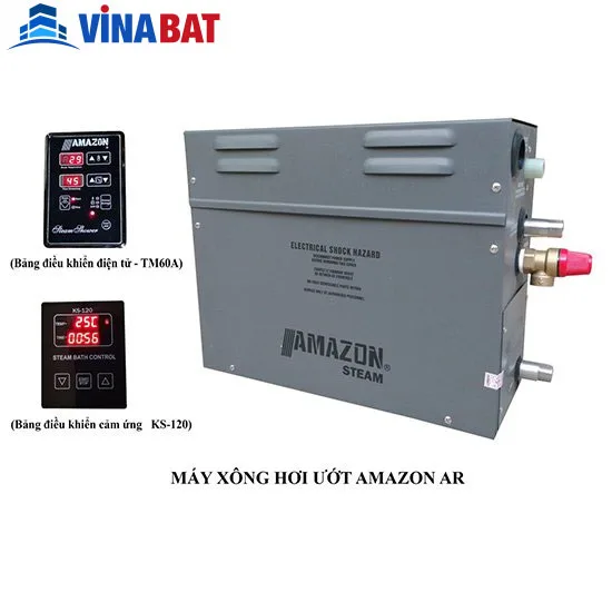 Máy xông hơi ướt Amazon AR-120 kw Van xả cơ 1
