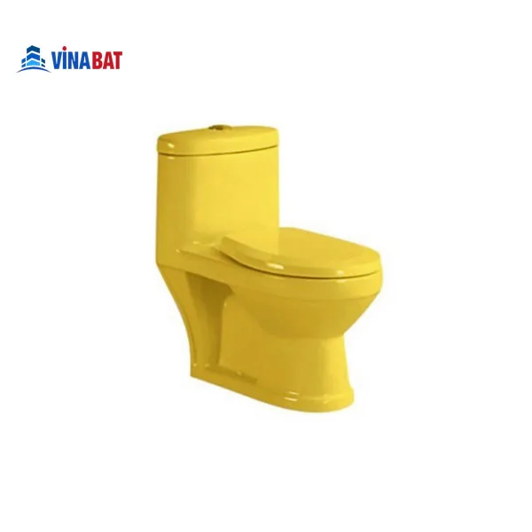Bồn cầu trẻ em két liền màu vàng B081 1