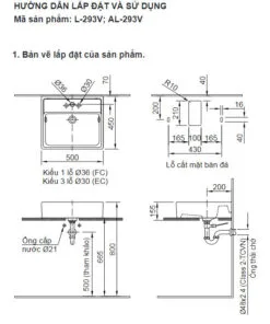 Chậu rửa lavabo đặt bàn Inax L-293V 1 bvkt-chau-rua-lavabo-inax-l293v