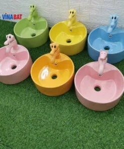 Vòi rửa lavabo trẻ em hình con voi màu xanh dương V092 1 Vòi rửa lavabo trẻ em hình con voi màu xanh dương V092 10