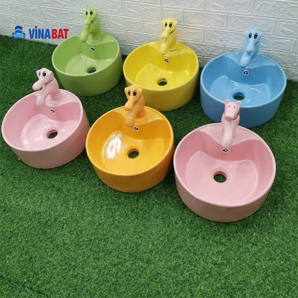 voi-chau-tre-em Vòi rửa lavabo trẻ em hình con voi màu xanh dương V092 2