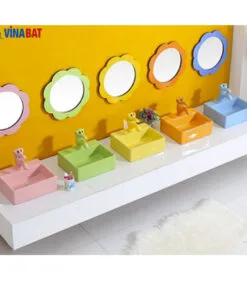 Vòi rửa lavabo trẻ em hình con voi màu xanh dương V092 6 Vòi rửa lavabo trẻ em hình con voi màu xanh dương V092 15
