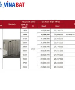 Vách kính tắm Fendi FMG-1X3 1 Vách-kính-tắm-Fendi-FMG-1X3-1