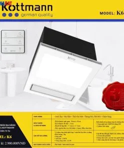 Quạt sưởi âm trần KOTTMANN 5 chức năng K6 16