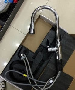 Vòi rửa bát nóng lạnh dây rút JOMOO 33138-123/1B-Z 8