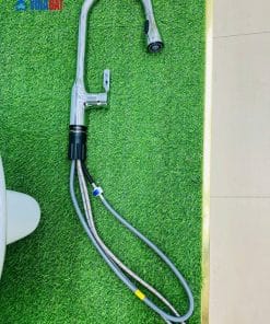 Vòi rửa bát nóng lạnh dây rút JOMOO 33138-123/1B-Z 10