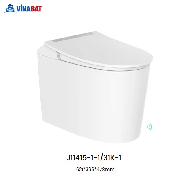 Bồn cầu bán thông minh JOMOO J11415-1-1/31K-1 cảm ứng đá chân xả nước 6 bon-cau-ban-thong-minh-jomoo-J11415-1-1-31K-1