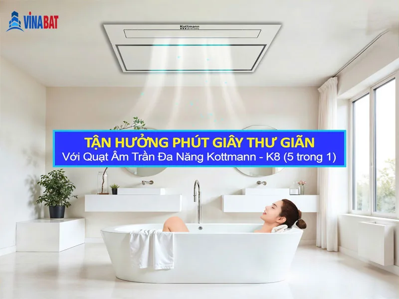 Quạt sưởi âm trần KOTTMANN 5 chức năng K8 5