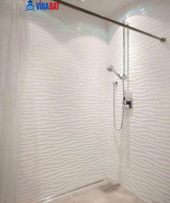 Gạch ốp 3d lượn sóng trang trí phòng khách phòng bếp phòng vệ sinh STA6300 5