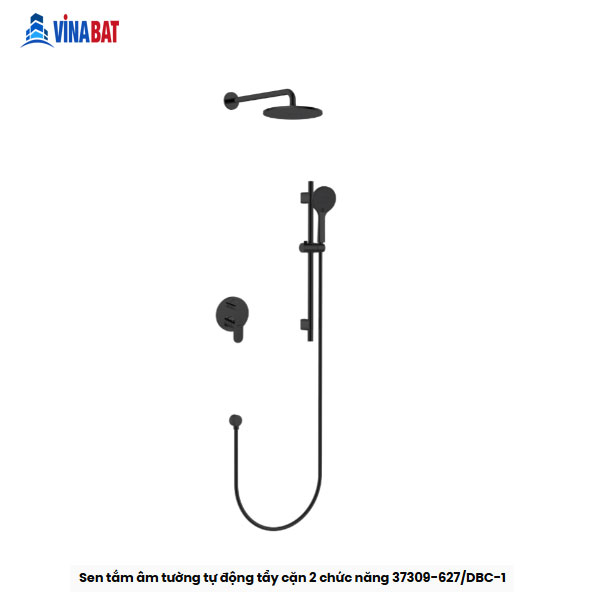 Sen tắm âm tường Jomoo tự động tẩy cặn 2 chức năng 37309-627/DBC-1 màu đen 1 sen-tam-am-tuong-jomoo-37309-627-DBC-1