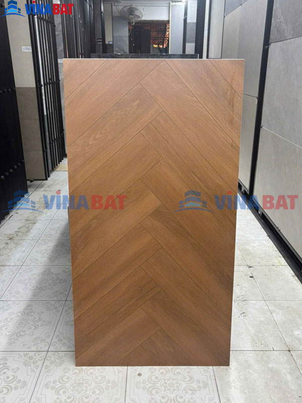 Gạch giả gỗ xương cá 60x120cm SK612503 màu đậm 5 Gach-gia-go-xuong-ca-SK612503-mau-dam
